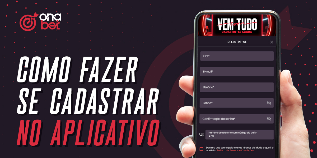 Instruções para os recém-chegados do Brasil sobre como se registar na Onabet utilizando a aplicação