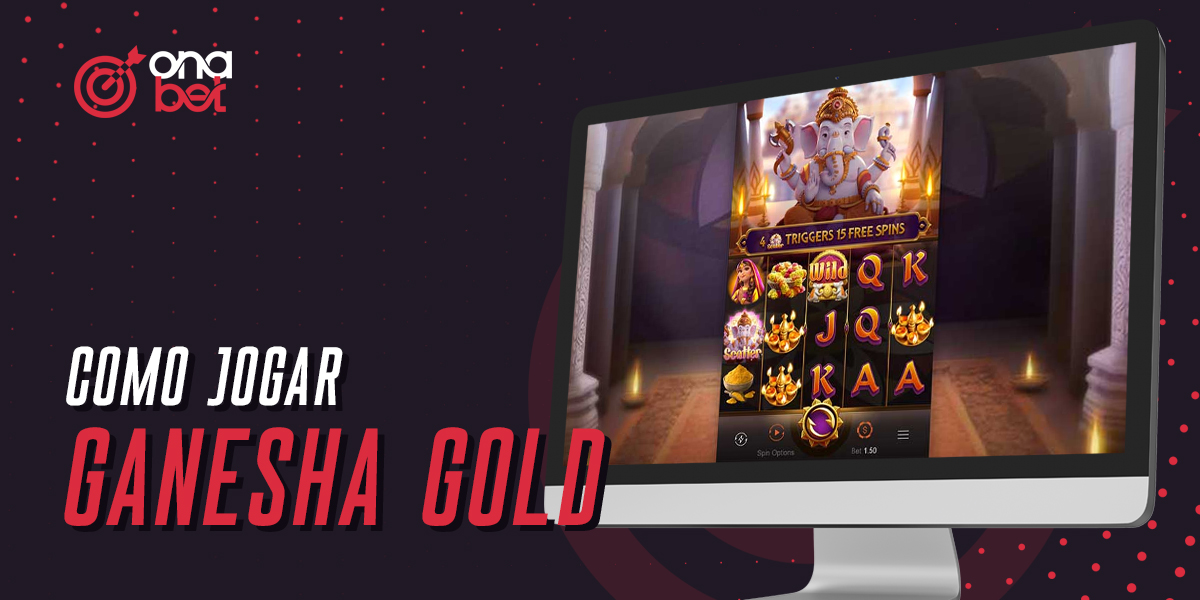Instruções sobre como começar a jogar Ganesha Gold no sítio Web Onabet