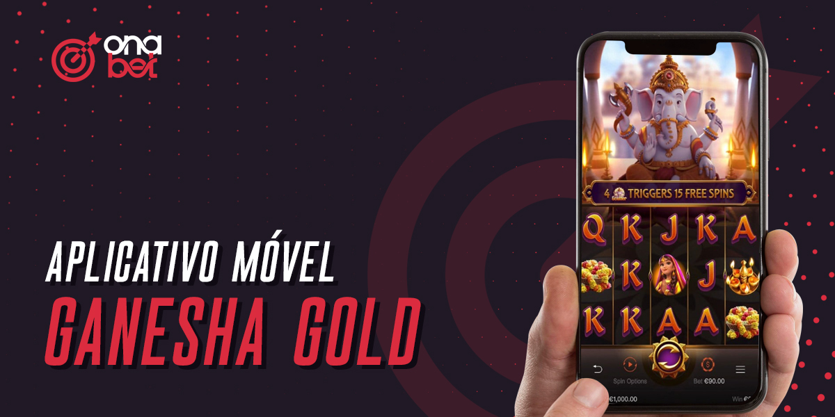 Aplicação móvel Onabet para jogar o jogo de slot Ganesha Gold