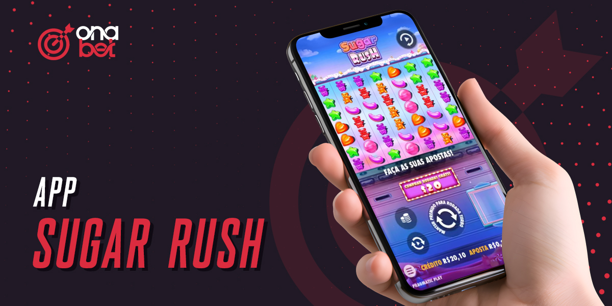Aplicação móvel Onabet Sugar Rush para Android e iOS