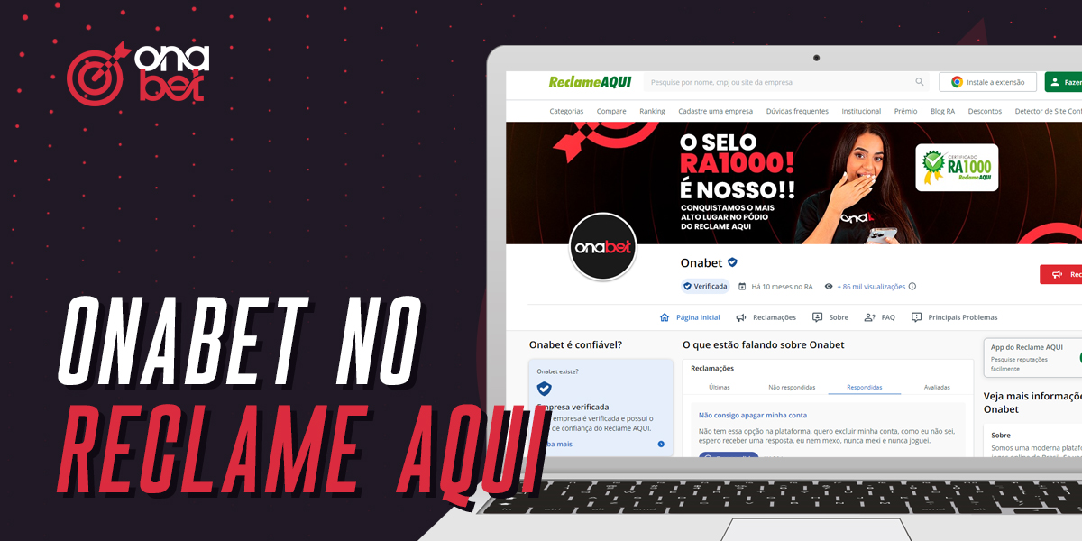 Onabet casino online no Reclame Aqui