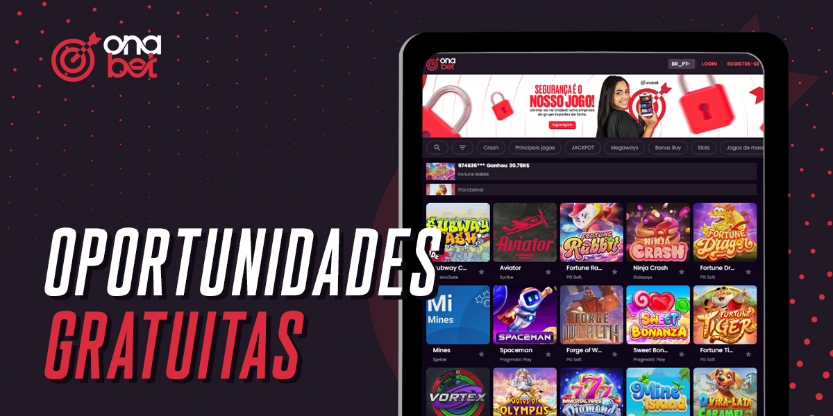 Recursos gratuitos oferecidos pelo casino online Onabet