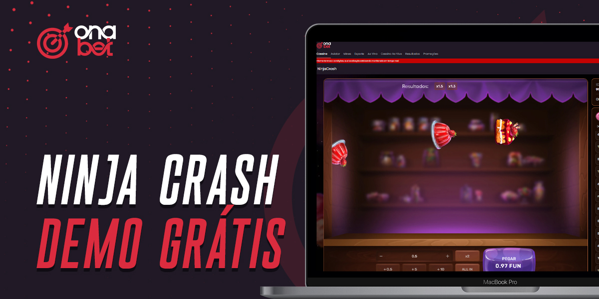 Jogo gratuito Ninja Crash em modo de demonstração 
